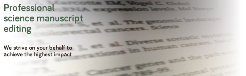 Professional science manuscript editing